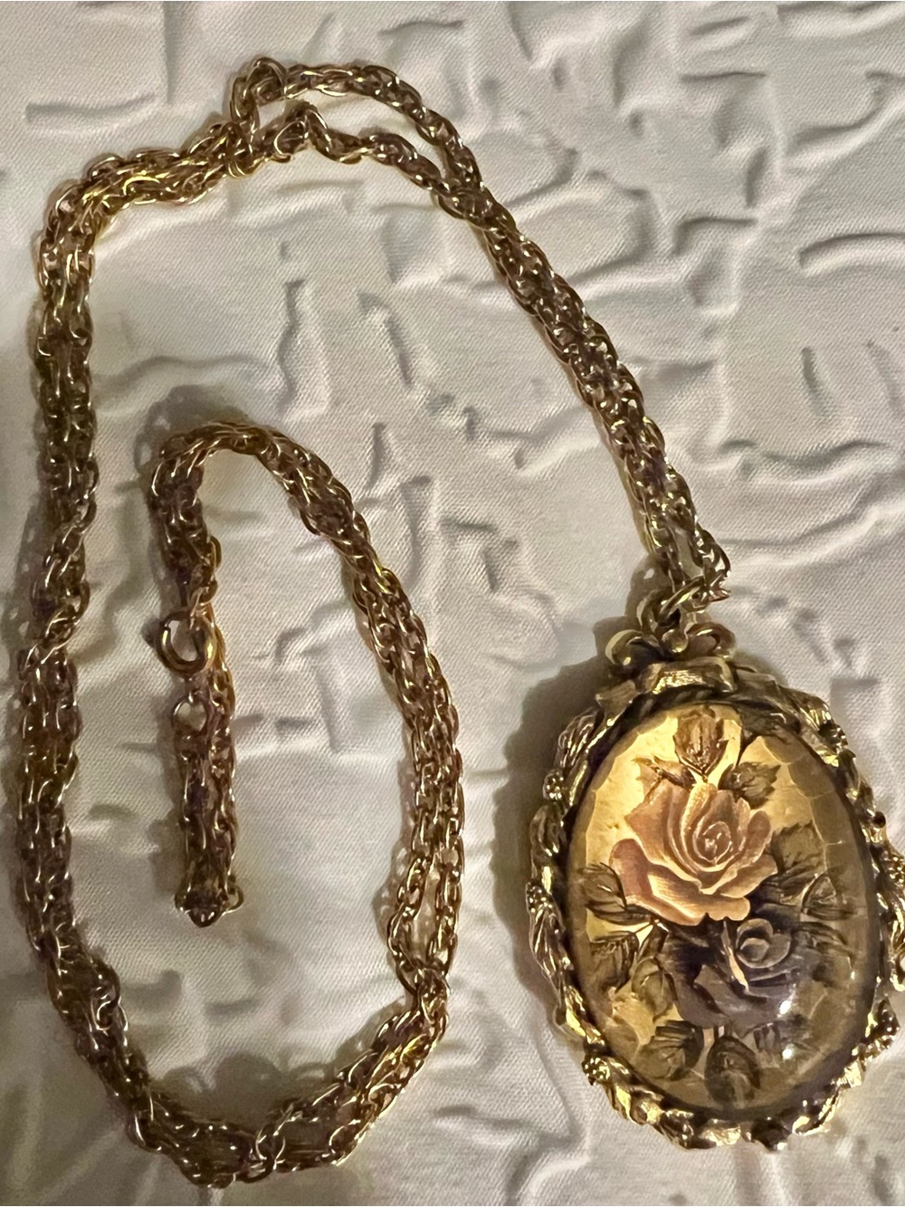 Vintage Max Factor Solid Perfume Pendant